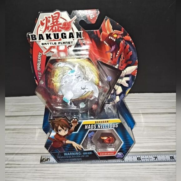 Bakugan Battle Planet Battle Brawler HAOS NILLIOUS Bakucores Action Figure New - Picture 9 of 9